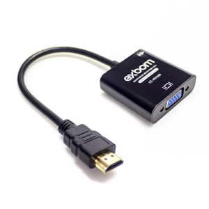 ADAPTADOR CONVERSOR HDMI MACHO P/ VGA FEMEA C/ SAIDA DE AUDIO EXBOM CC-HVA60