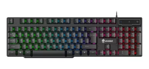 TECLADO GAMER COM FIO EVOLUT EG-206 HAWKE PRETO