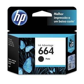 CARTUCHO ORIGINAL HP 664 PRETO 2ML