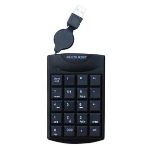 TECLADO NUMERICO TC230 USB MULTILASER PRETO