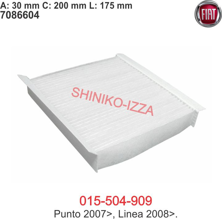 Filtro de Cabine do Ar Condicionado Fiat Punto - Linea Filtro de Cabine do Ar Condicionado Fiat Punto - Linea