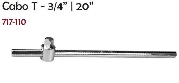 Cabo de Força tipo T 20mm com Encaixe 3/4 Pol.