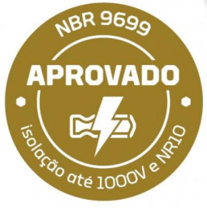 Alicate  Tipo Telefone Bico  Reto 6 1/2  IOX Com Isolamento- Gedore 8132 - 160 -