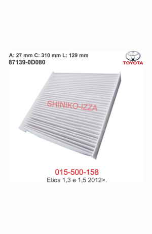 Filtro de Cabine Do  Etios 1.3 e 1.5 2012 em Diante - Filtro de Cabine Do Etios 1.3 e 1.5 2012 em Diante 2