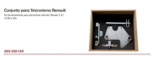 Kit para Sincronismo Veículos Renault 1.0, 1.6 - 8v e 16v. - CR Ferramentas - 140 KIT -
