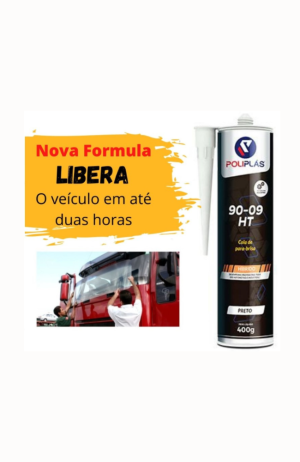 Cola de  Para-Brisa PU-55 400g- Poliplas - Cola de Para-Brisa PU-55 400g- Poliplas 2