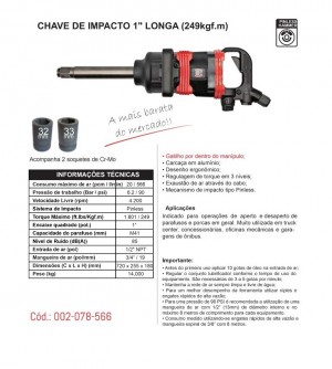Chave de Impacto Pneumática 1