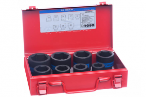 Jogo de Soquete de Impacto Curto Encaixe 3/4