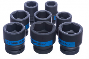 Jogo de Soquete de Impacto Curto Encaixe 3/4