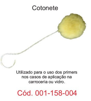 Cotonete   Utilizado Para o Uso dos Primers Nos Casos de Aplicação na Carroceria ou Vidro