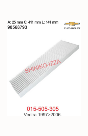 Filtro de Cabine do Ar Condicionado GM Vectra 1997 a 2006 - Filtro de Cabine do Ar Condicionado GM Vectra 1997 a 2006 2