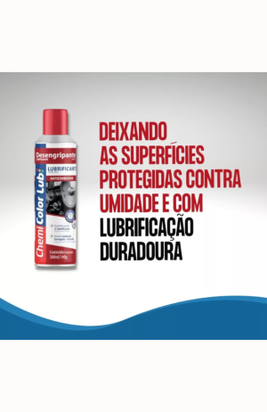 Kit com 6 Pçs do Óleo Desengripante Spray Chemi Color Lub 300ml - Kit com 6 Pçs do Óleo Desengripante Spray Chemi Color Lub 300ml 4