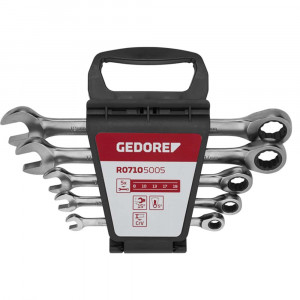 Jogo De Chave Combinada Fixa  Com Catraca 12 pçs (8, 9, 10, 11, 12, 13, 14, 15, 16, 17, 18 e 19mm) Gedore Red