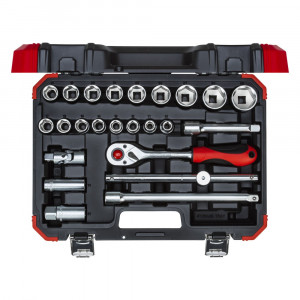 Jogo de Soquete Sextavado com Catraca 1/2