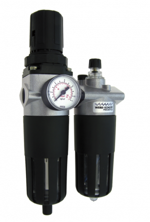 Conjunto de Filtro Regulador e Lubrificante de 1/2 - Werk Schott Conjunto de Filtro Regulador e Lubrificante de 1/2 - Werk Schott