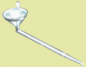 Funil para Kombi. Extremidade Curva e Tubo Longo. Diâmetro da Boca 155mm e Cano de 700mm. Lubefer LUB-56