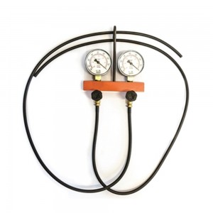 Vacuômetro automotivo duplo com 0 a 760 pol/Hg