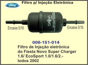 Filtro Injeção Eletrônica- Ford EcoSport - Novo Fiesta