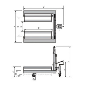 Transportador e Posicionador de Pneu Hidráulico - Bovenau - 