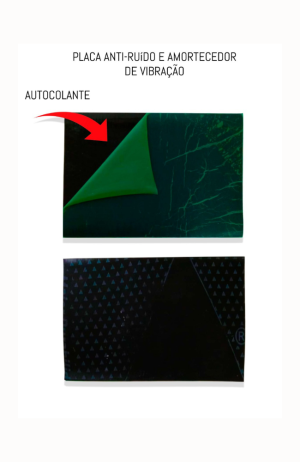 Placa Anti-Ruido  e Amortecedor de Vibração Adesivado com 6 peças - Placa Anti-Ruido e Amortecedor de Vibração Adesivado com 6 peças 3