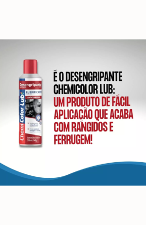 Kit com 6 Pçs do Óleo Desengripante Spray Chemi Color Lub 300ml - Kit com 6 Pçs do Óleo Desengripante Spray Chemi Color Lub 300ml 3