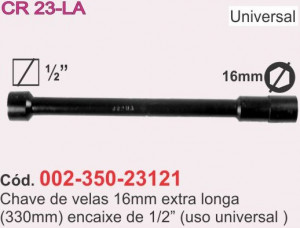 Chave de Velas Universal Longa 16 v -CR  23 LA -