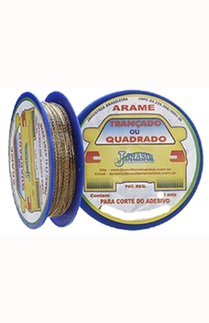 Arame Trançado para Remover Parabrisa - Dourado - 50 metros