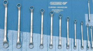 Jogo De Chaves Estrelas 6-22mm 8 pçs (6x7, 8x9, 10x11, 12x13, 14x15, 16x17, 18x19 e 20x22mm) Gedore 003603 -