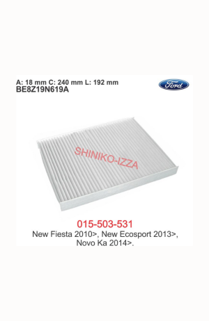 Filtro de Cabine do Ar Condicionado Ford New Fiesta 2010 - New Ecosport 2013 -Novo Ka 2014 - Filtro de Cabine do Ar Condicionado Ford New Fiesta 2010 - New Ecosport 2013 -Novo Ka 2014 2