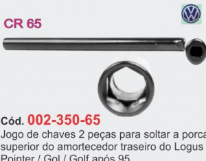 Jogo de Chave para Soltar a Porca Superior do Amortecedor Traseiro-  CR 65 -