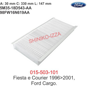 Filtro de Cabine Ar Condicionado Ford Fiesta 1996 a 2001 - Courier 1996 a 2001