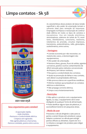 Limpa Contatos Spray 250ml - Limpa Contatos Spray 250ml 2