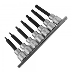 Jogo Soquetes Torx Macho Longo 7 peças - Encaixe De 1/2 - Gedore Red - 005-358-07