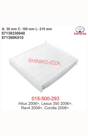 Filtro de Cabine do Ar Condicionado Hilux - Lexus 350 e  Rav4 - Filtro de Cabine do Ar Condicionado Hilux - Lexus 350 e Rav4 2