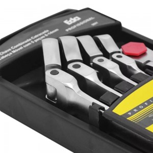 Jogo de Chaves Combinadas com Catraca 8 a 14mm com 5 Peças - 667-450 (3)