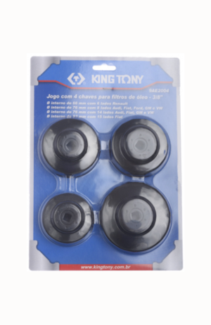 Jogo de Saca Filtro de Óleo com 4 peças- King Tony - Jogo de Saca Filtro de Óleo com 4 peças- King Tony 3