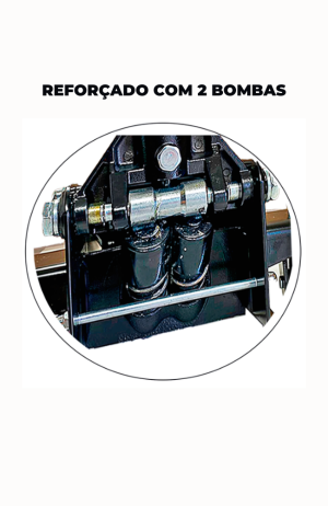 Macaco Hidraulico Jacare 3 Toneladas Elevação Rápida Rebaixado (Bomba Dupla) – JAC03BXM - 