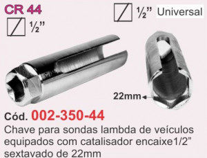 Chave para Instalar ou Retirar Sondas Lambdas com Catalizador - CR 44 -