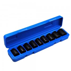 Jogo de Soquetes de Impacto Sextavado Curto com 9 Peças - 005-330-9