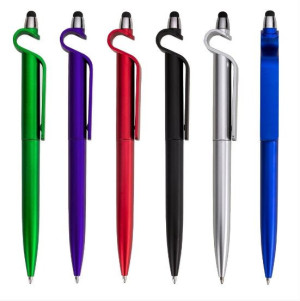 Caneta Plástica Touch com Suporte Caneta Plástica Touch com Suporte