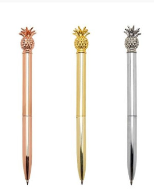 Caneta Metal Abacaxi Caneta Metal Abacaxi