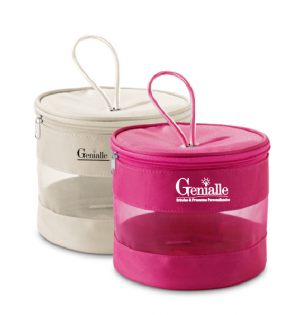 Necessaire em microfibra e tela