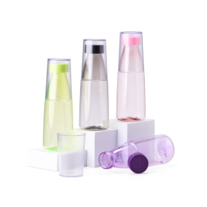 Garrafa 550ml Plástica 2 em 1 com logo