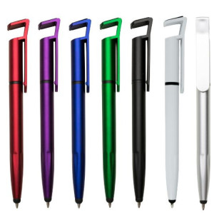 Caneta Plástica Touch com Suporte Caneta Plástica Touch com Suporte