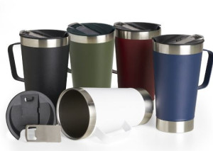 Caneca Térmica Inox com Abridor 500ml