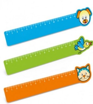 Régua plástica 15cm pets