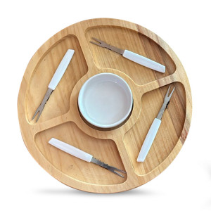 Petisqueira em bambu com Garfos Personalizada Petisqueira em bambu com Garfos Personalizada