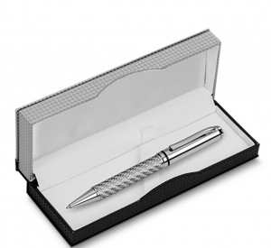 Caneta metal com estojo