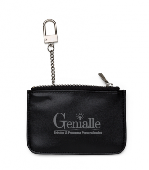 Porta moedas em couro sintético