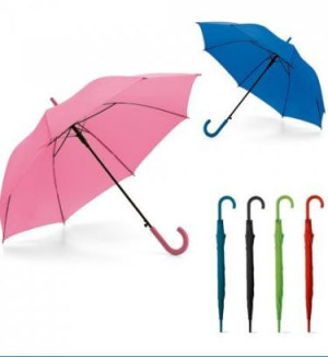 Guarda-chuva em poliéster 190T com pega revestida a borracha e abertura automática. ø1040 x 830 mm